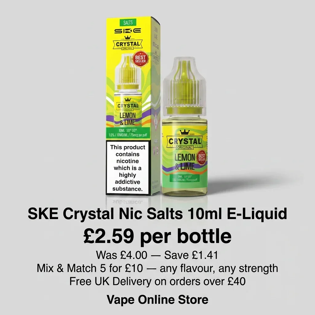 SKE Crystal Nic Salts 10ml E-Liquid - Image 2
