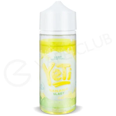 Cold Banana Blast Shortfill E-Liquid by Yeti Ice 100ml