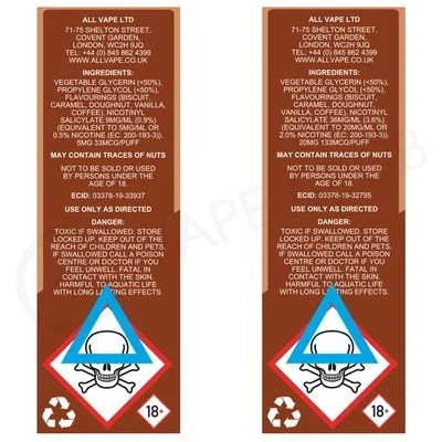 Crispy Coffee Nic Salt E-Liquid by Large Juice - Image 2