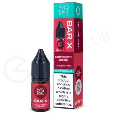 Strawberry Cherry Nic Salt E-Liquid by Pod Salt Bar X