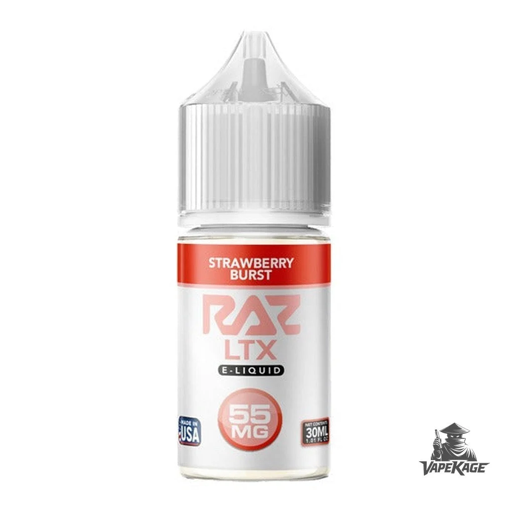 Strawberry Burst RAZ x — Pod Juice 30mL Nic Salt