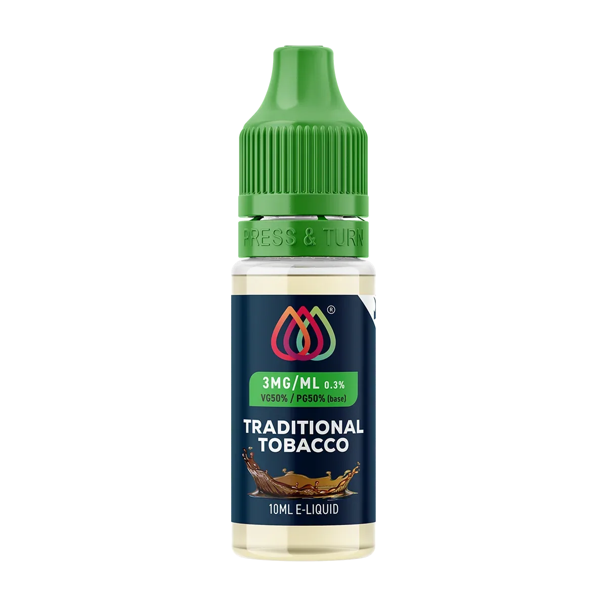 Traditional Tobacco E-Liquid by Aquavape - 10ml