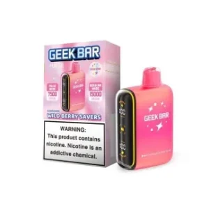 GEEK BAR PULSE 5% NIC 15000 PUFFS VAPE (WILD BERRY SAVERS - SAVERS EDITION)