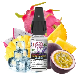DRAGON PASSION MANGO PINEAPPLE ICE Silver Fox 10ml nicotine salt e-liquid