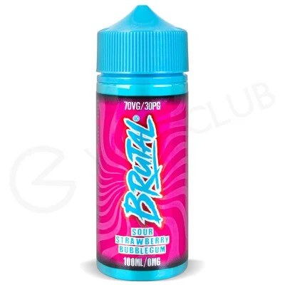 Sour Strawberry Bubblegum Shortfill E-Liquid by Brutal 100ml
