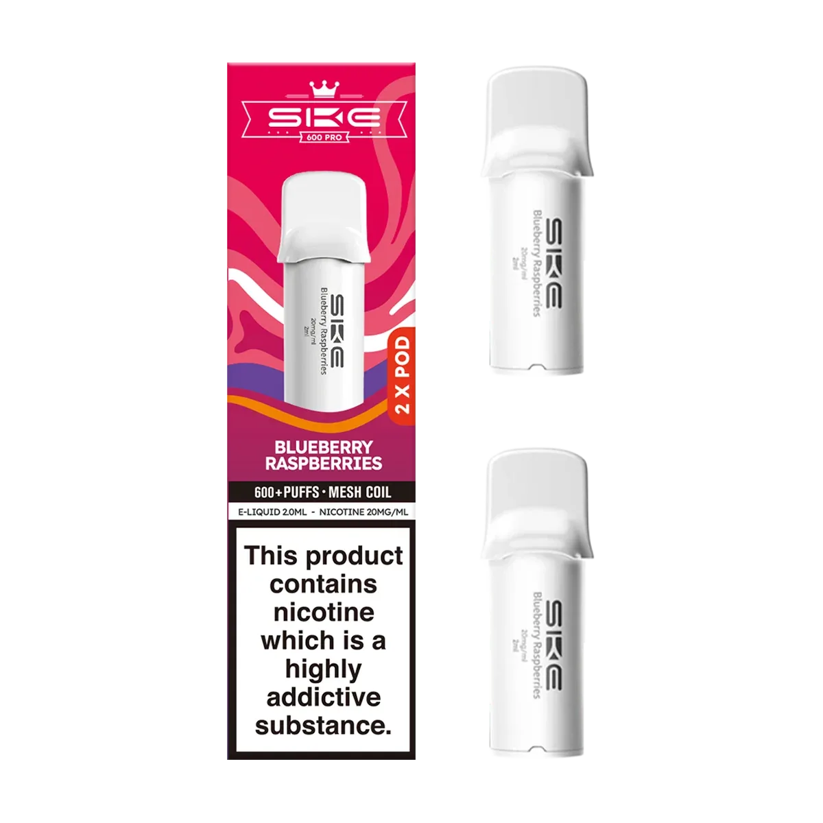 Blueberry Raspberries SKE 600 Pro Pods