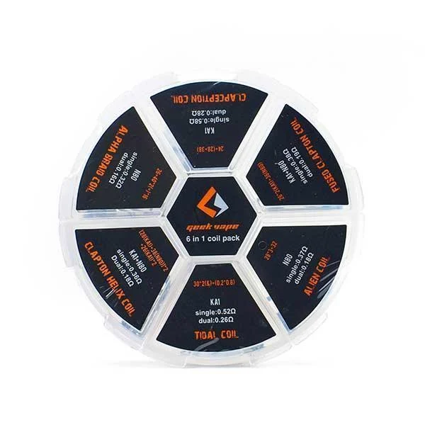 6 In 1 Pre-Made Coils Pack By Geek Vape - Image 2