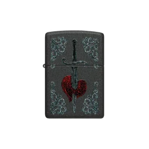 Zippo Lighter - Heart Dagger Tattoo Design
