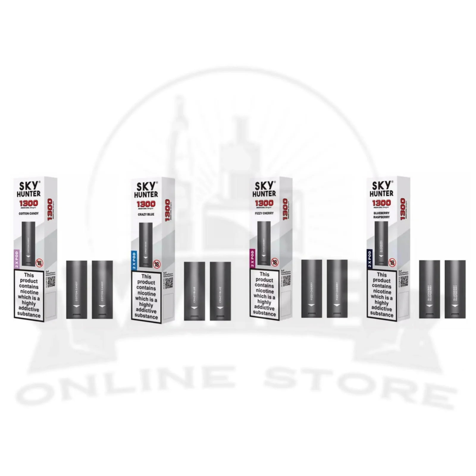 Sky Hunter Vape Pods £2.99 | 25+ Flavours In Stock