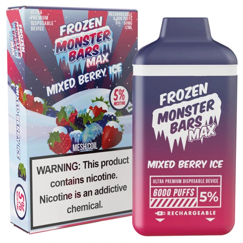 Monster Bars Max Disposable Vape 6000 Puffs by Jam Monster