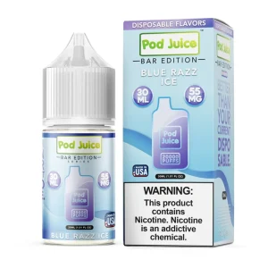 Salt PJ 5000 Series Blue Razz Ice Tobacco Free Nicotine E-Juice 30ml | Pod Juice
