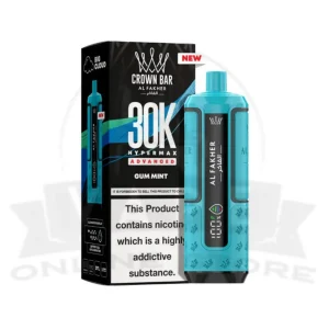 Gum Mint Al Fakher Crown Bar 30K Puff Hypermax Vape Kit