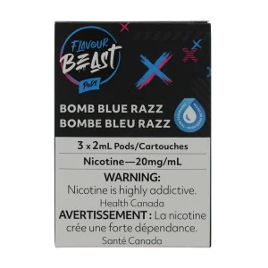 Flavour Beast Pod Bomb Blue Razz 20mg 3/Pk