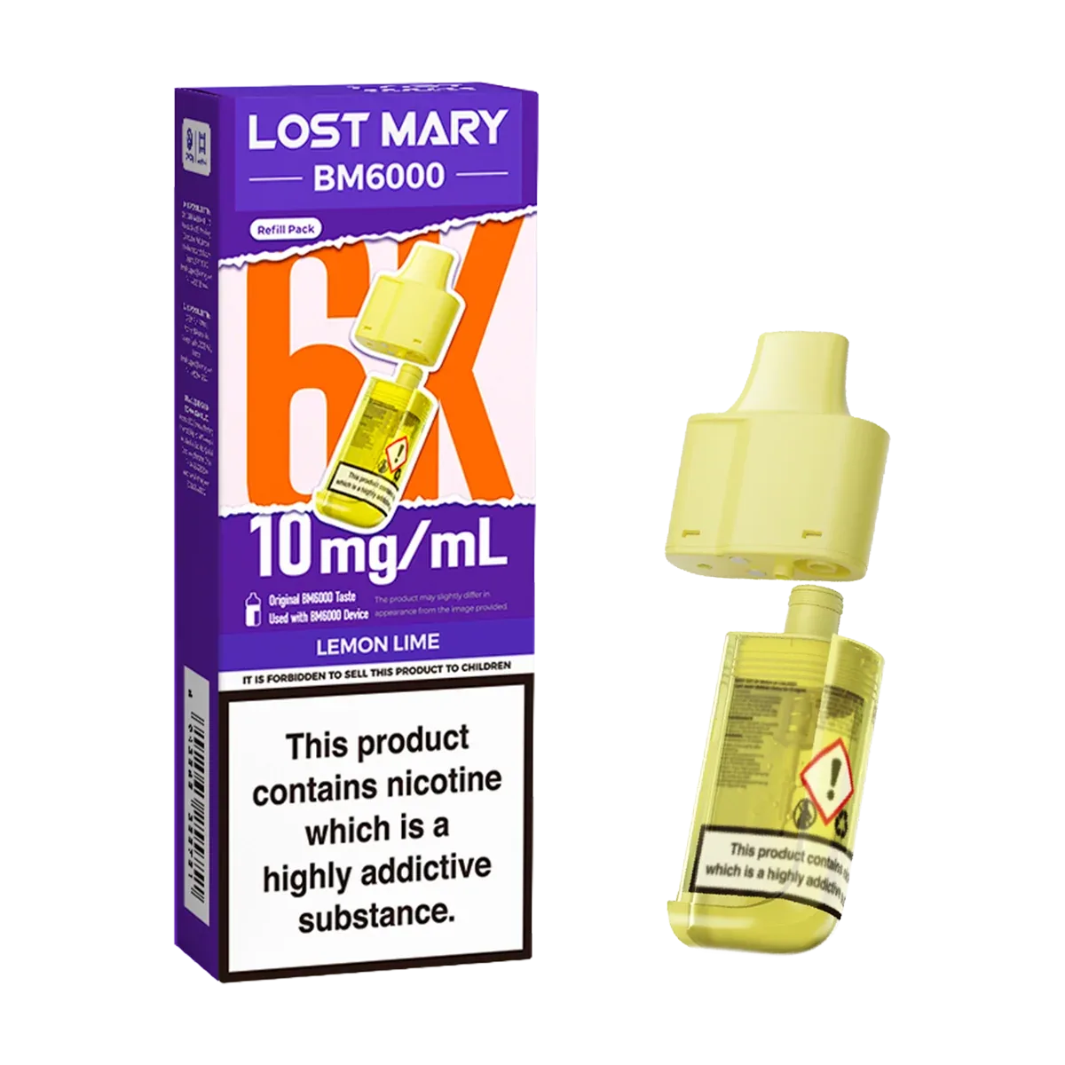 Lemon Lime Lost Mary BM6000 Refill Pack - Image 2