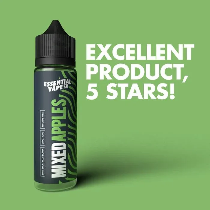 Essential Vape Co Mixed Apples 50ml Short Fill E-Liquid - Image 2