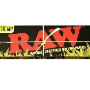 RAW Black Organic Hemp King Size Slim Rolling Paper