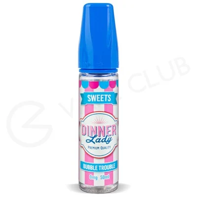 Bubble Trouble Shortfill E-Liquid by Dinner Lady Sweets 50ml