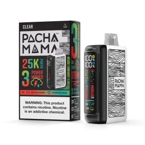 Clear Pachamama 25K 25000 Puffs Disposable Vape 25W 5%