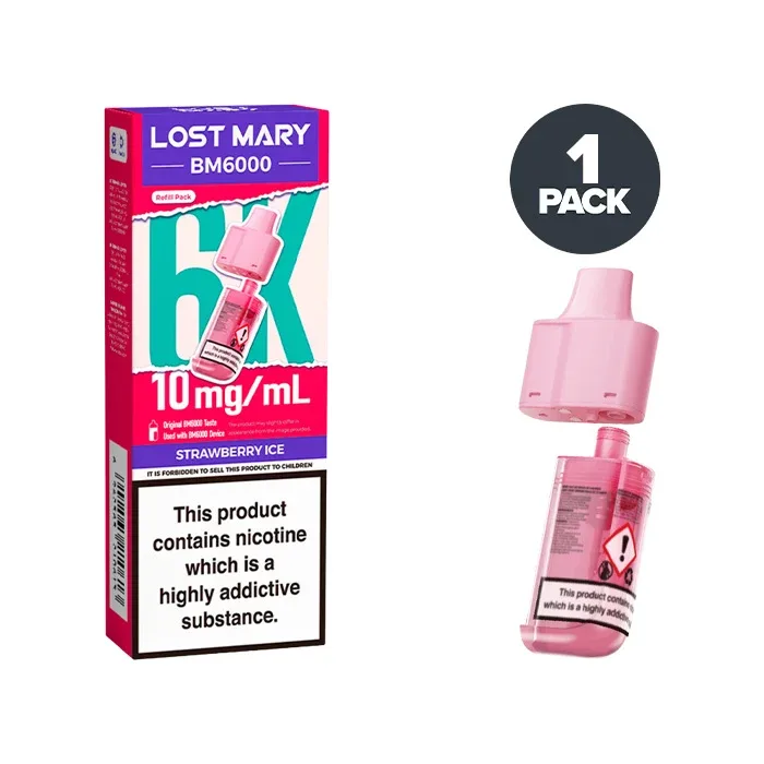 Strawberry Ice Lost Mary BM6000 Refill Pack - Image 2