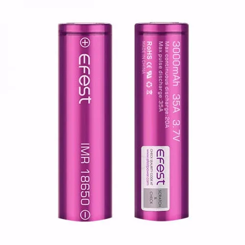 Efest IMR 35A 18650 Flat Top Battery 3000 mAh