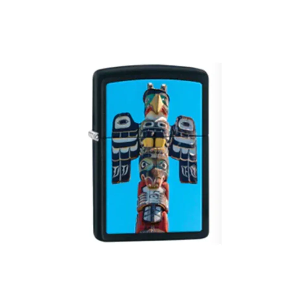 Zippo Lighter - Tall Totem Pole