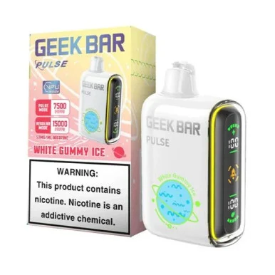 GEEK BAR PULSE 5% NIC 15000 PUFFS VAPE (WHITE GUMMY ICE)