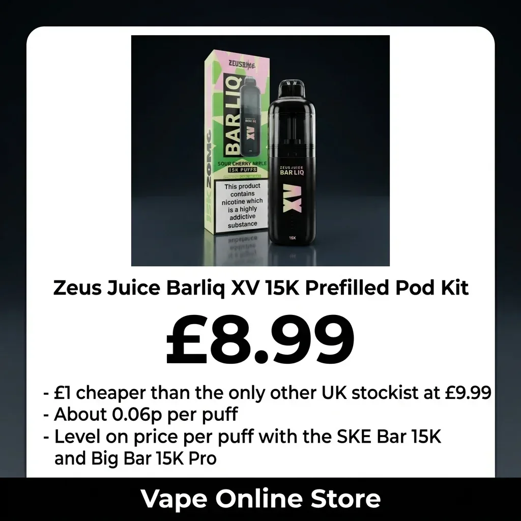 Zeus Juice Barliq XV 15K Prefilled Pod Kit - Image 2