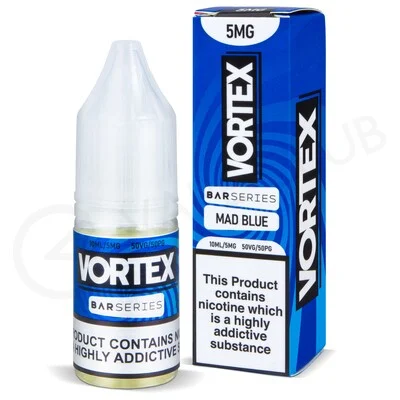 Mad Blue Nic Salt E-Liquid by Vortex Bar Series