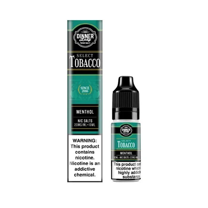 Menthol Nic Salt E-Liquid by Dinner Lady Select Tobacco