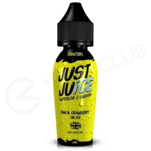 Kiwi Cranberry & Ice Shortfill E-liquid by Just Juice 50ml