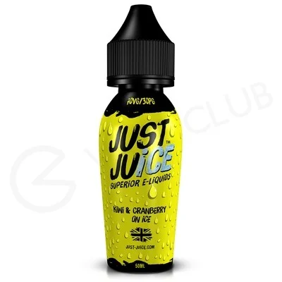 Kiwi Cranberry & Ice Shortfill E-liquid by Just Juice 50ml