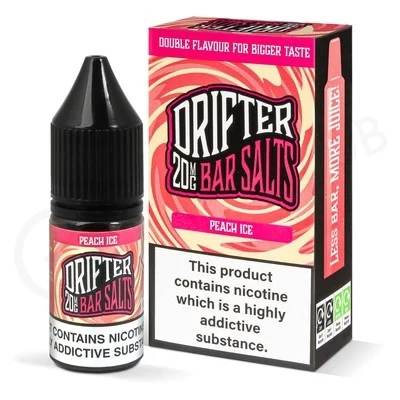 Peach Ice Nic Salt E-Liquid by Drifter Bar Salts