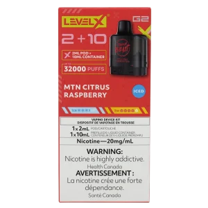 Level X G2 Pod MTN Citrus Raspberry Iced 2ml 20mg