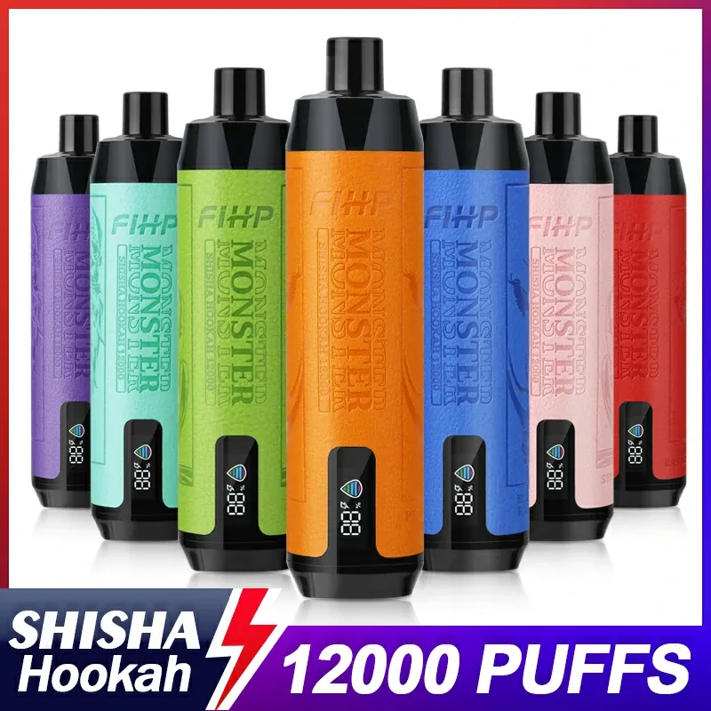 FIHP Shisha Hookah 12000 Puffs Monster Bulk Buy Rechargeable Disposable Vapes Wholesale