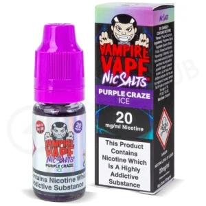 Purple Craze Ice Nic Salt E-Liquid by Vampire Vape