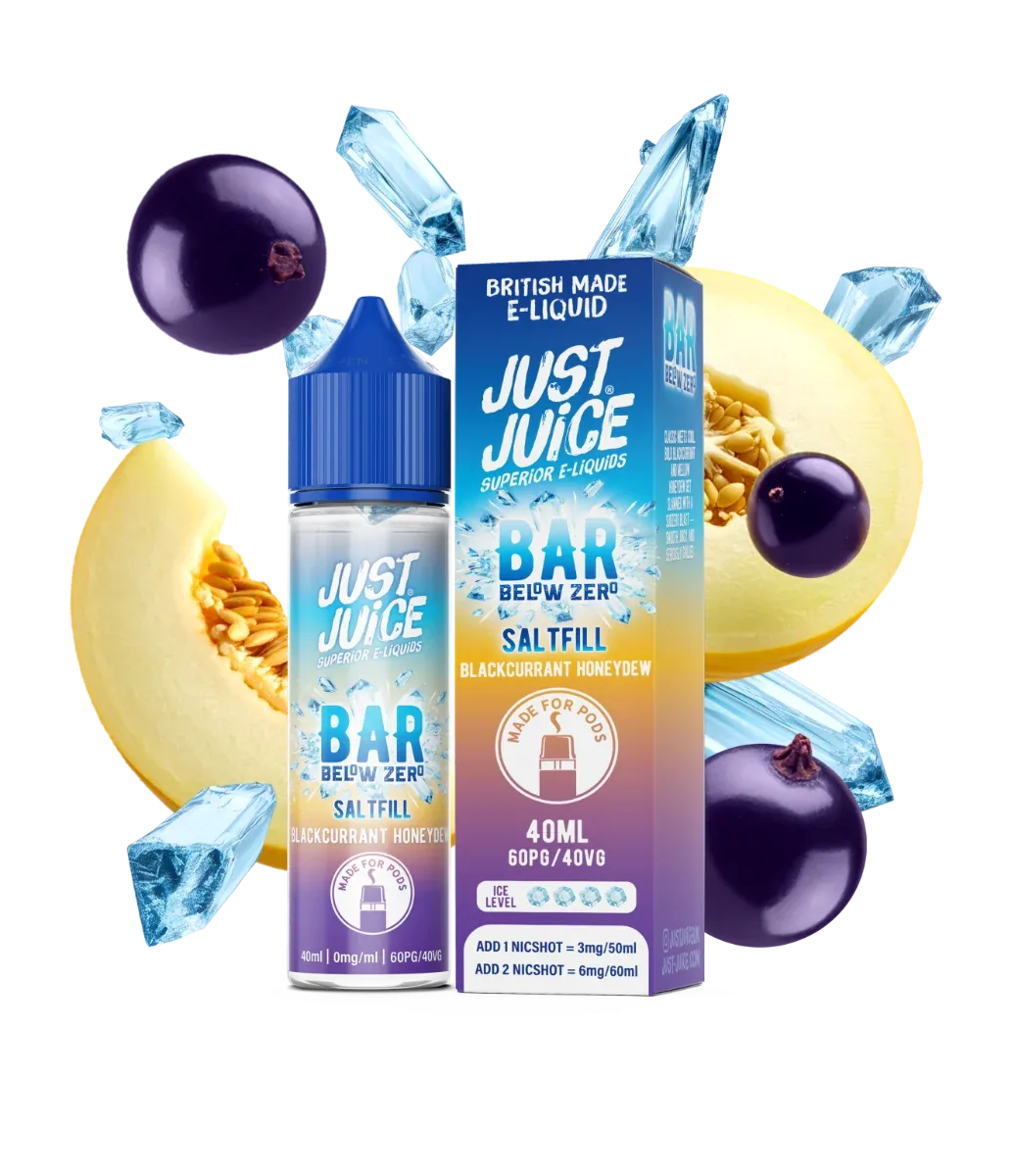 Blackcurrant Honeydew Bar Saltfill by Just Juice 40ml