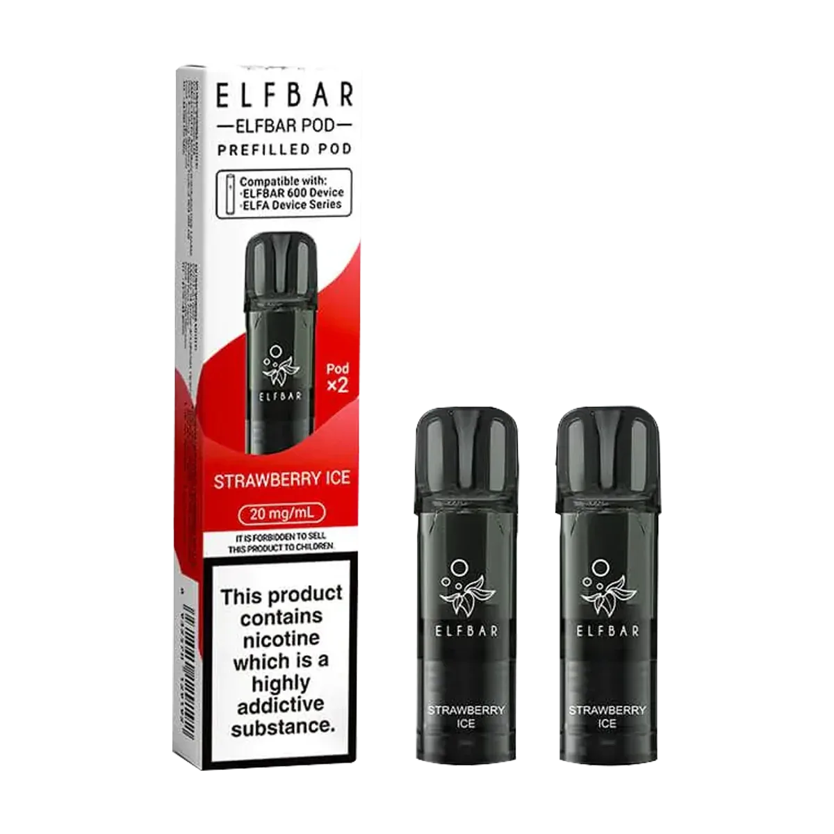 Strawberry Ice Elfbar 600 Pods