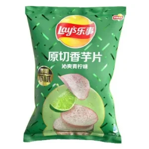 Lays Taro chips (Refreshing lime flavor)