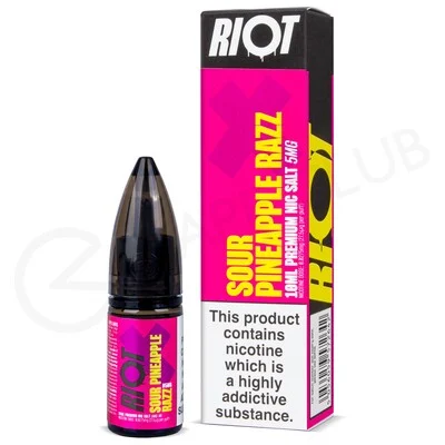 Sour Pineapple Razz Nic Salt E-Liquid by Riot X