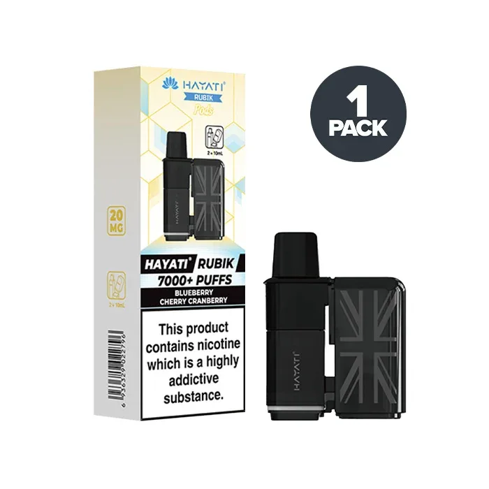 Blueberry Cherry Cranberry Hayati Rubik 7000 Prefilled Pods