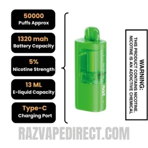 Raz Vue Pod Sour Apple Ice - Raz Vue Pod Sour Apple Ice