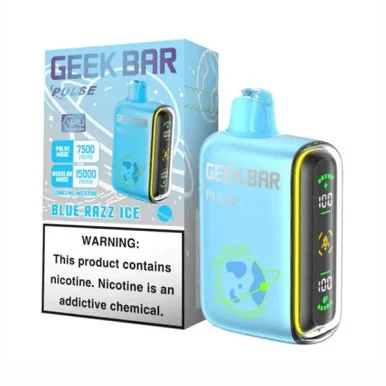 GEEK BAR PULSE 5% NIC 15000 PUFFS VAPE (BLUE RAZZ ICE)