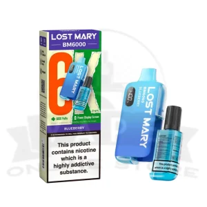 Blueberry Lost Mary BM6000 Prefilled Pod Vape Kit | Must Try