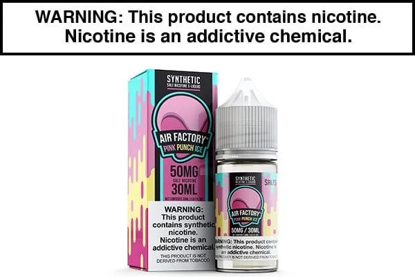 PINK PUNCH ICE BY AIR FACTORY SYNTHETIC SALT 30ML