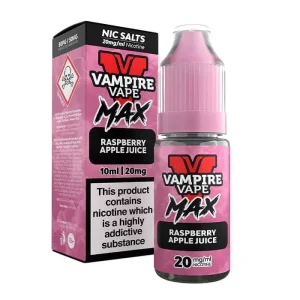 Vampire Vape Max Raspberry Apple Juice 10ml Nic Salts