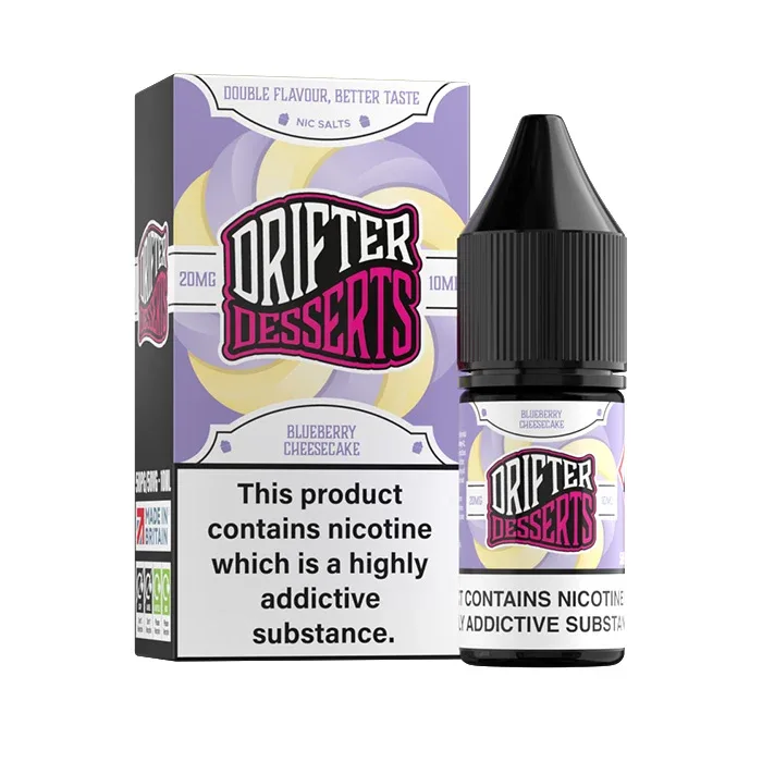 Blueberry Cheesecake Nic Salt E-Liquid by Drifter Dessert