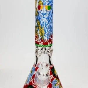 14" Hash King Glow In The Dark 9mm Glass Bong