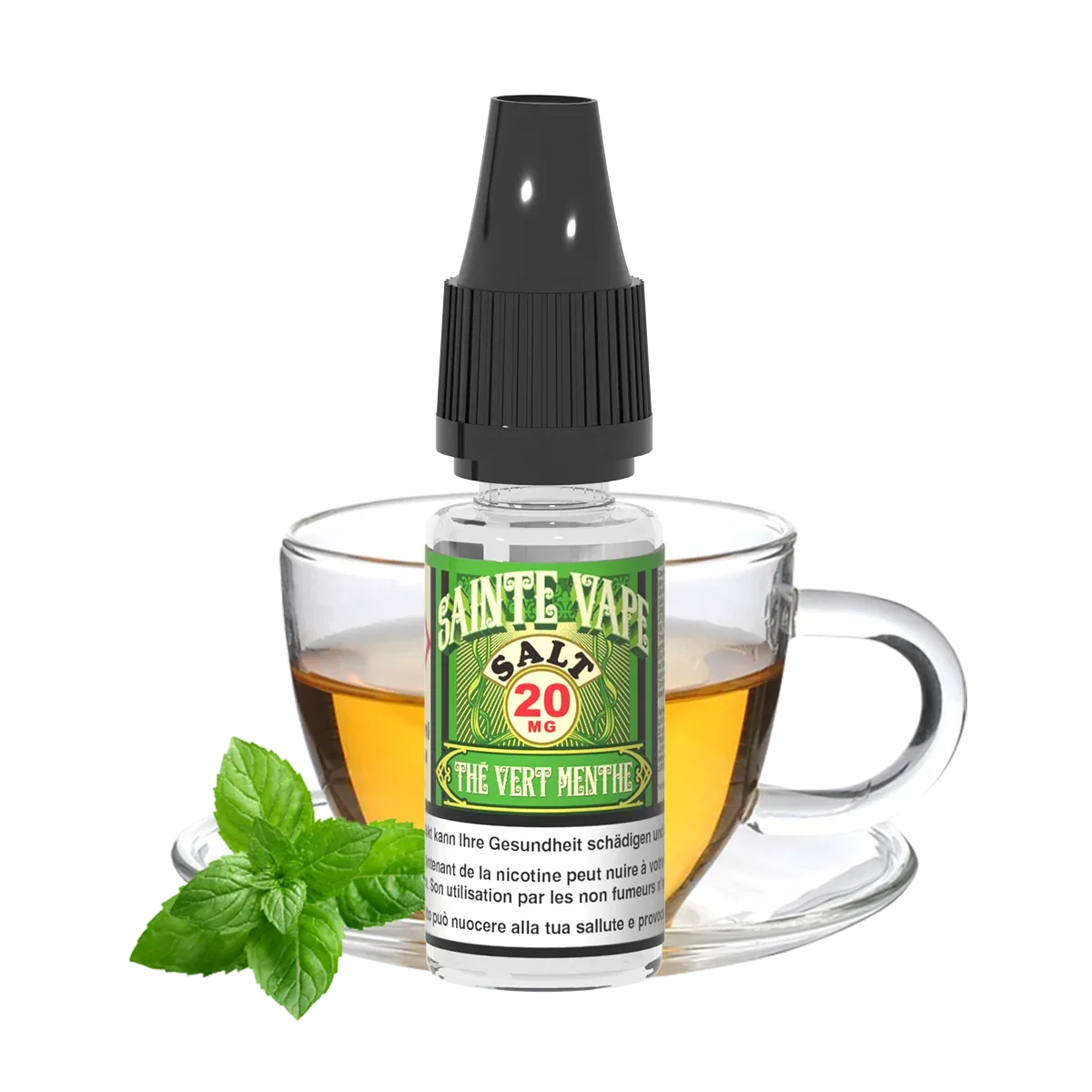 Sainte Vape Thé Vert Menthe Salt Nicotine E-Liquid