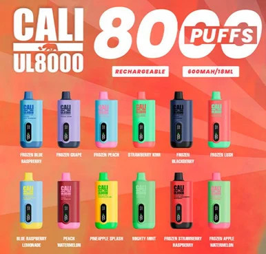 CALI UL8000 5% NIC RECHARGEABLE DISPOSABLE 18ML 8000 PUFFS