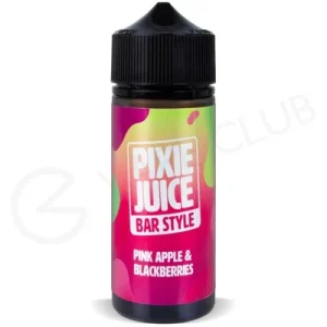 Pink Apple & Blackberries Shortfill E-Liquid by Pixie Juice Bar Style 100ml